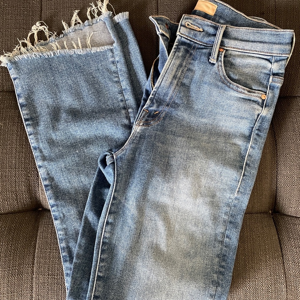 Mother Insider Crop Step Fray EUC